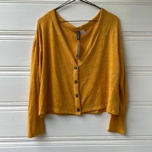 Divided Crop Cardigan NWT